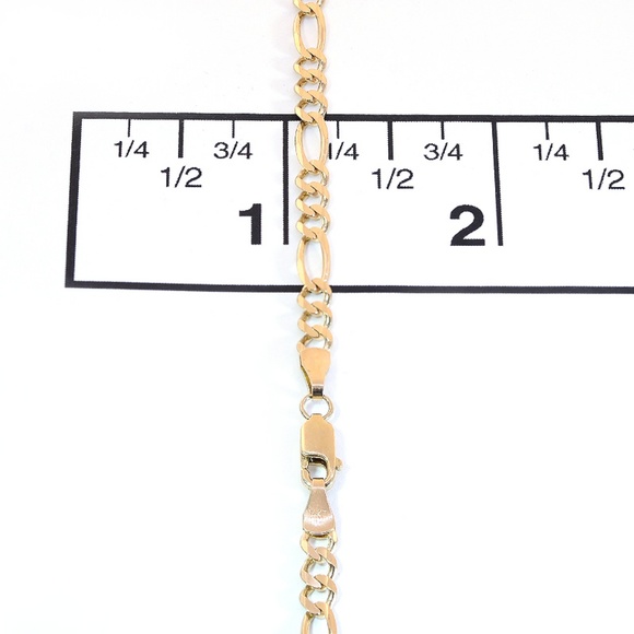14K Yellow Gold Figaro Link 24 Inch Chain 14.2 Gr